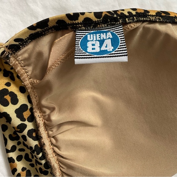 UjENA Brown and Black Bikini Halter Top - Picture 5 of 6